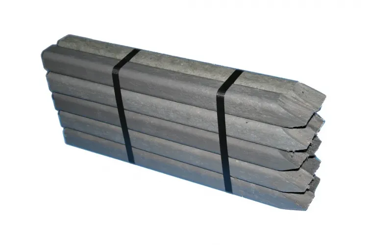 Recyclingpfähle zur Befestigung vom Teichrandband