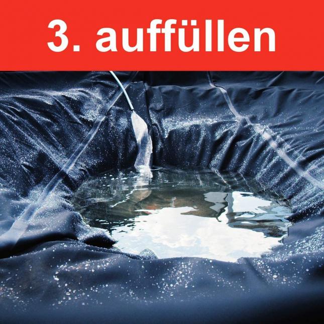 Firestone Teichfolie EPDM PondEasy Set mit Kleber und Nahtroller - 0,8mm - Zuschnitt 6 x 4 m Firestone Teichfolie EPDM PondEasy Set mit Kleber und Nahtroller - 0,8mm - Zuschnitt 6 x 4 m