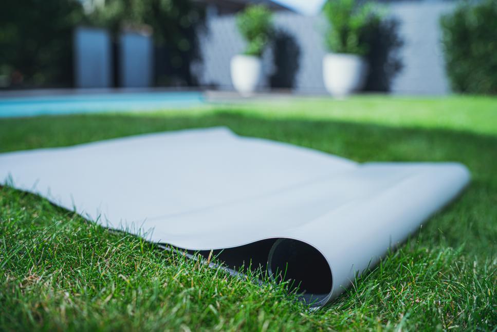 PVC-Teichfolie 1,50mm grau Rollenware PVC-Teichfolie 1,50mm grau Rollenware